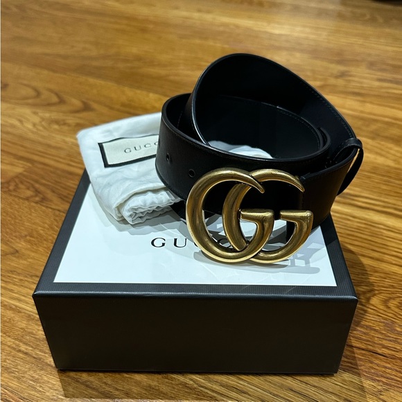 Gucci GG MARMONT WIDE BELT - Picture 1 of 7